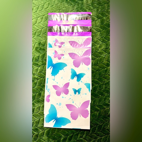 20 - 6 X 9 Butterfly Blue & Purple Poly Mailers - Picture 3 of 6
